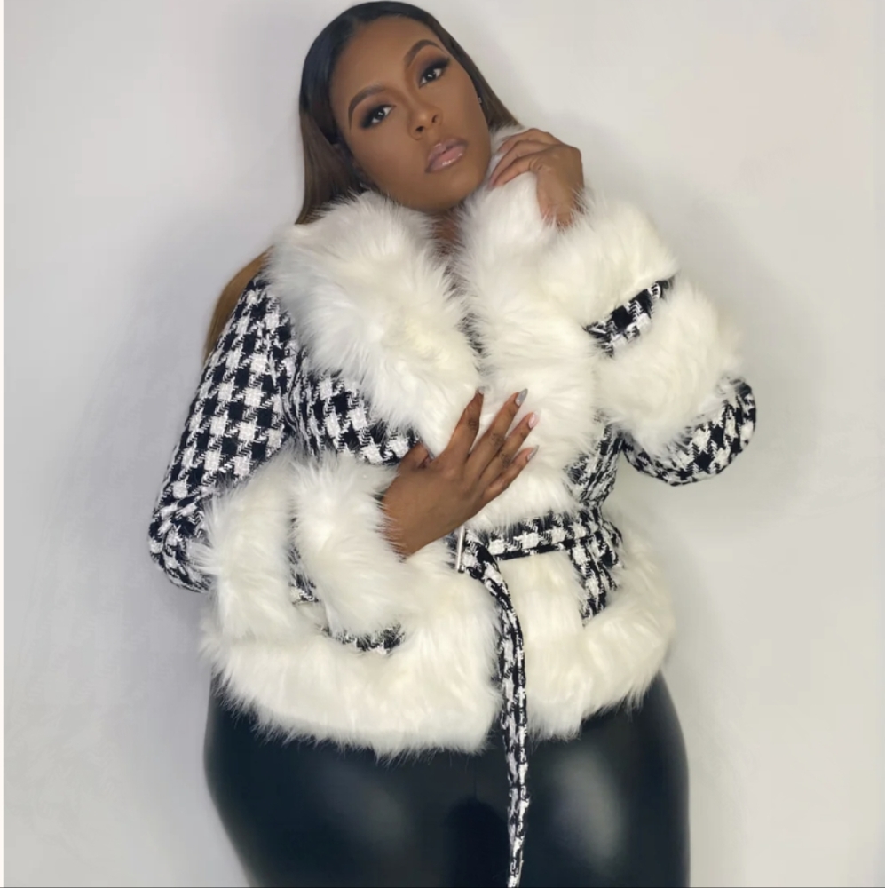 Park Avenue/ Houndstooth Fur Jacket